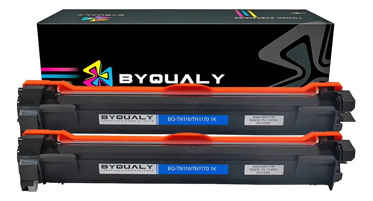 Kit 2 Toner Compatível TN116 Para Impressoras Brother Preto ByQualy
