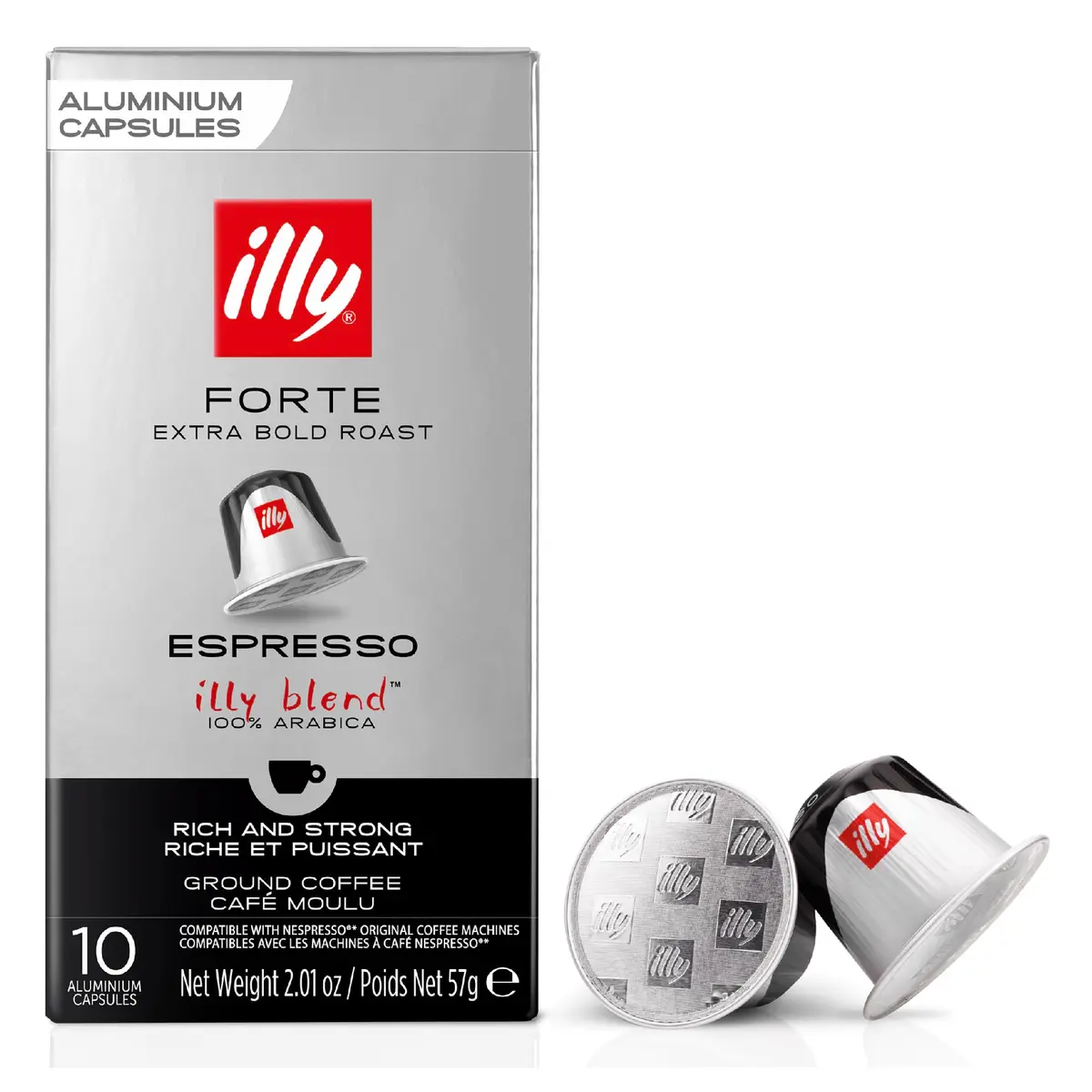 Illy Café Cápsulas Compatíveis com Nespresso* Forte