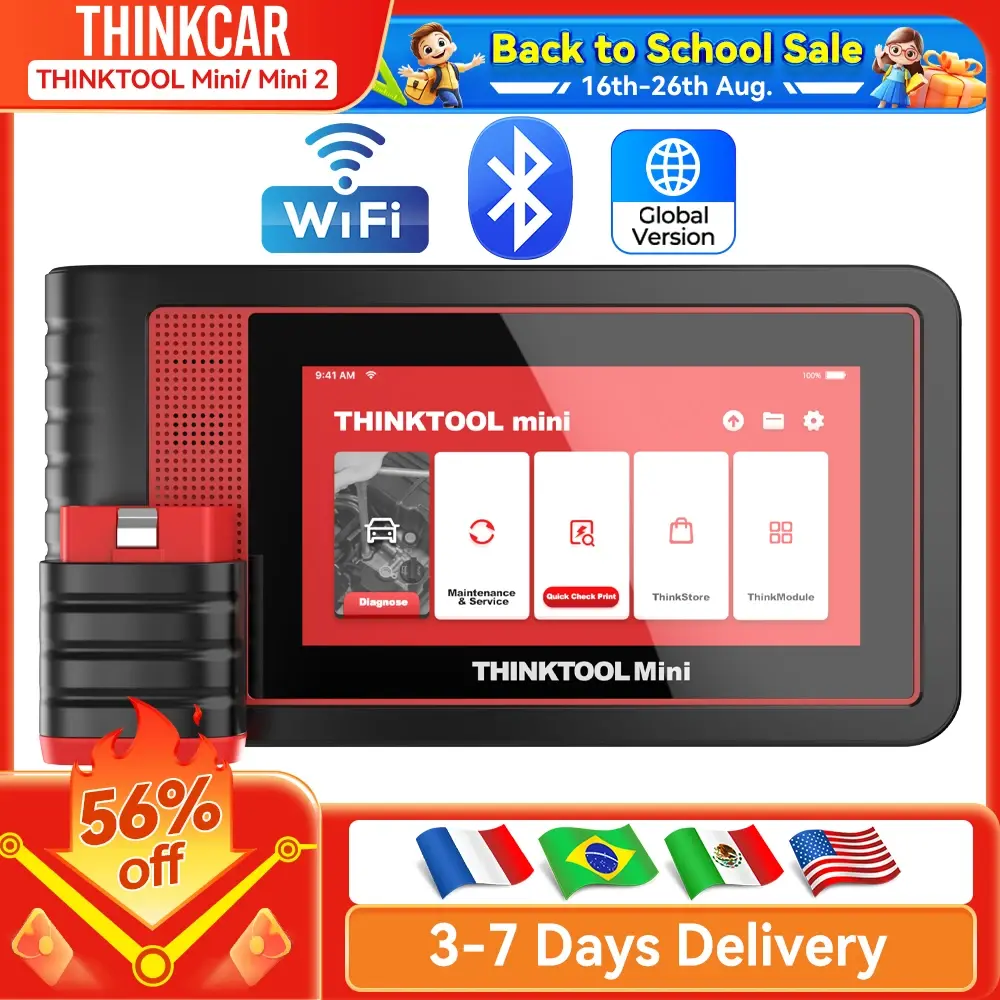 Thinkcar thinktool mini 2/thinktool mini obd2 ferramenta de diagnóstico todo o sistema diagnóstico 28 redefinições scanner automático atualização gratuita vitalícia
