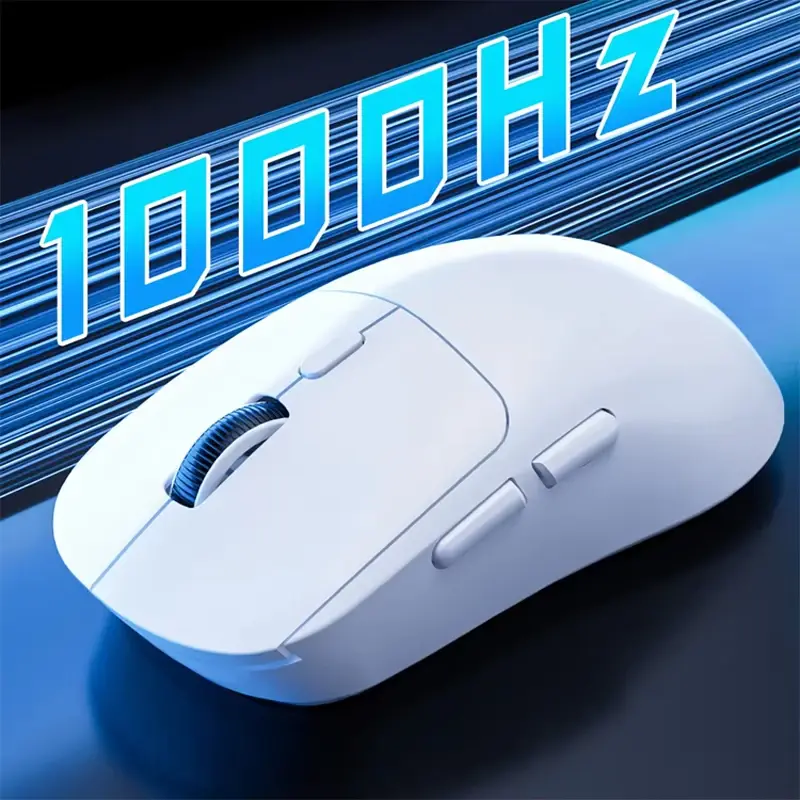 Novo Mouse Gamer Sem Fio M348 Superleve Bluetooth 2.4G com Chip Flagship e Sensor de Jogo, 6 DPI Ajustáveis para Escritório e Jogos