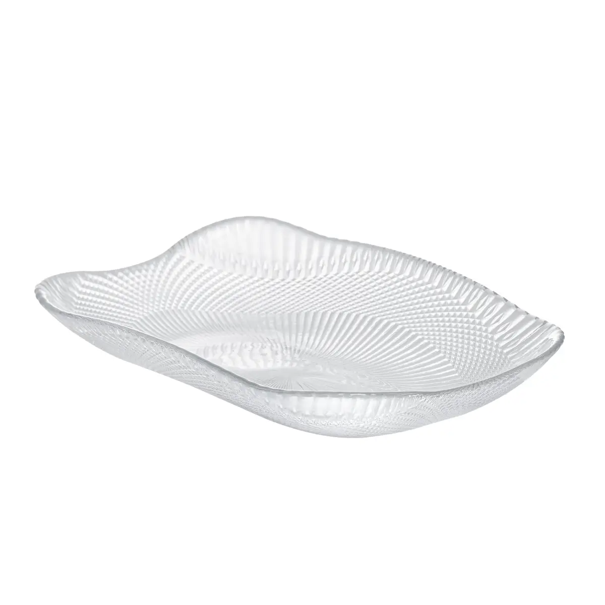 Travessa decorativa retangular Versa em vidro P13xL20xA3cm - 1