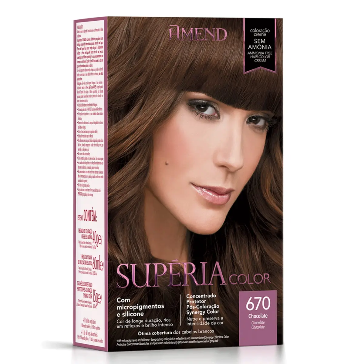 Amend Kit Tonalizante Súperia Color 670 Chocolate