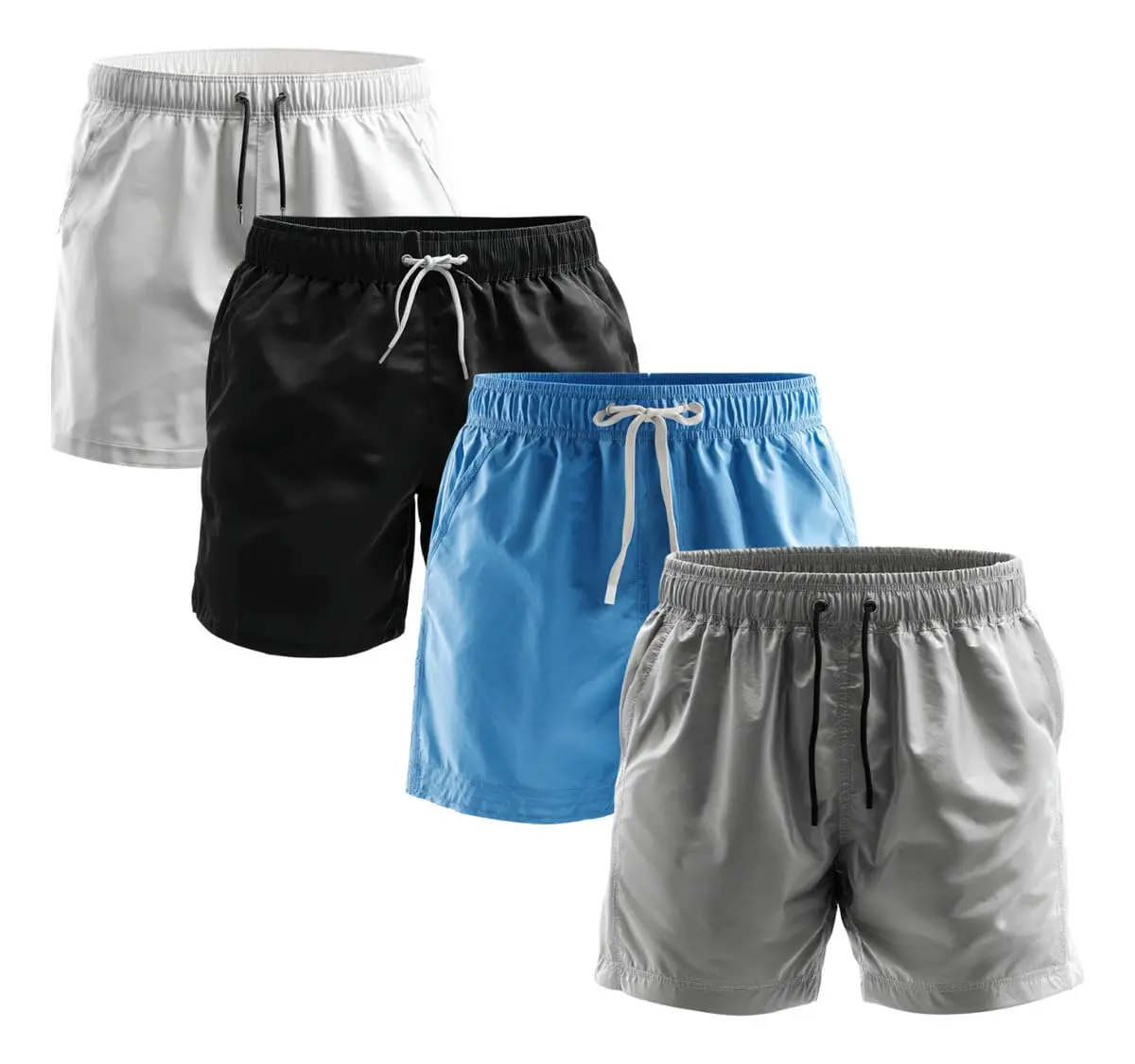 Shorts Masculinos Kit 4 Bermuda Praia Academia Tecido Grosso