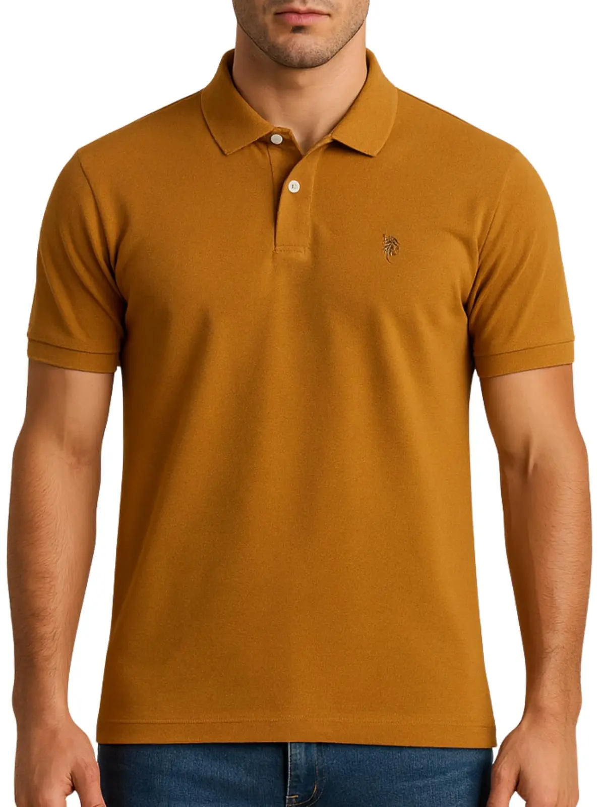 Camisa Polo Piquet Masculina Cores Lisa Slim Casual Premium - 1