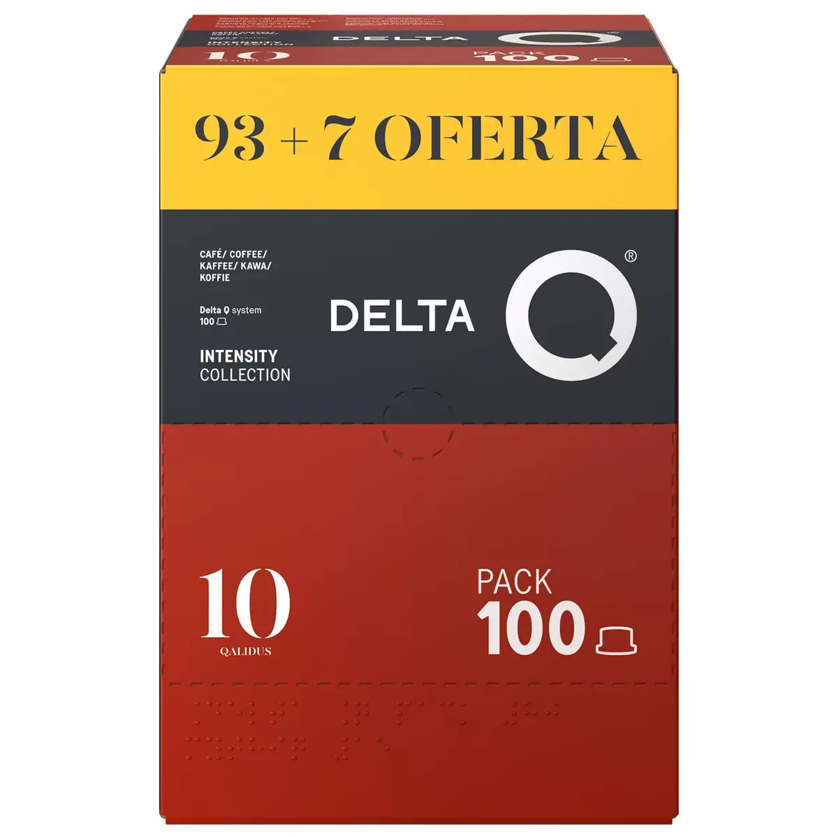 Pack 100 Caps Delta Q Qalidus - Int 10