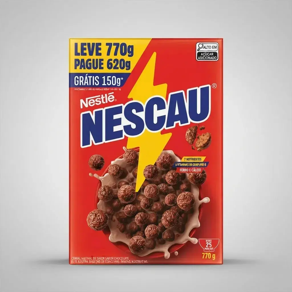 Cereal Matinal Nescau de Chocolate Integral com Proteína 770 g