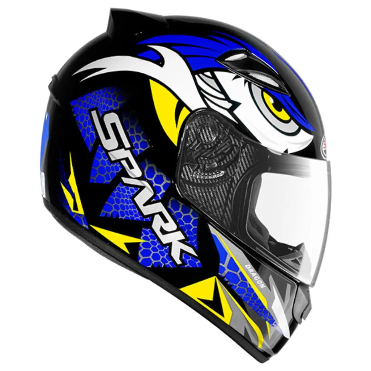 EBF Capacete Spark Dragon 61/Pto/Azul