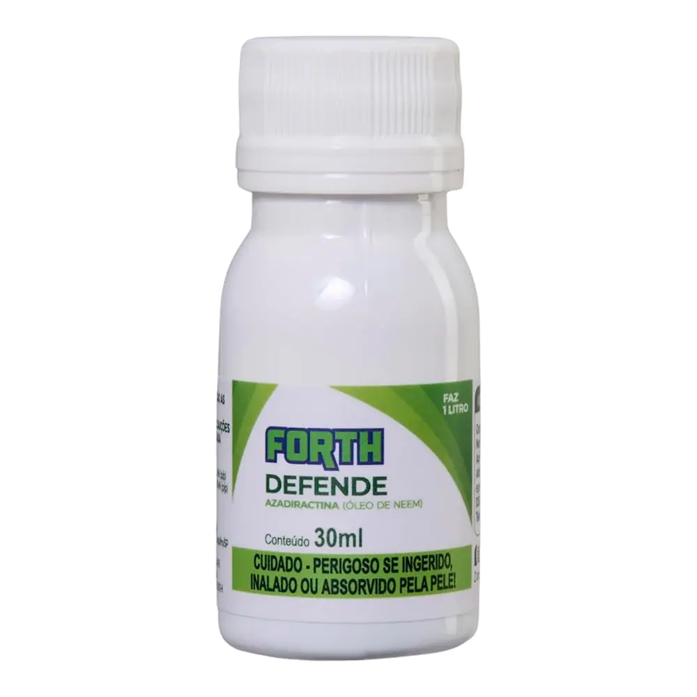 Forth Defende, Inseticida, Concentrado, Óleo de Neem, Azadiractina, 30ml