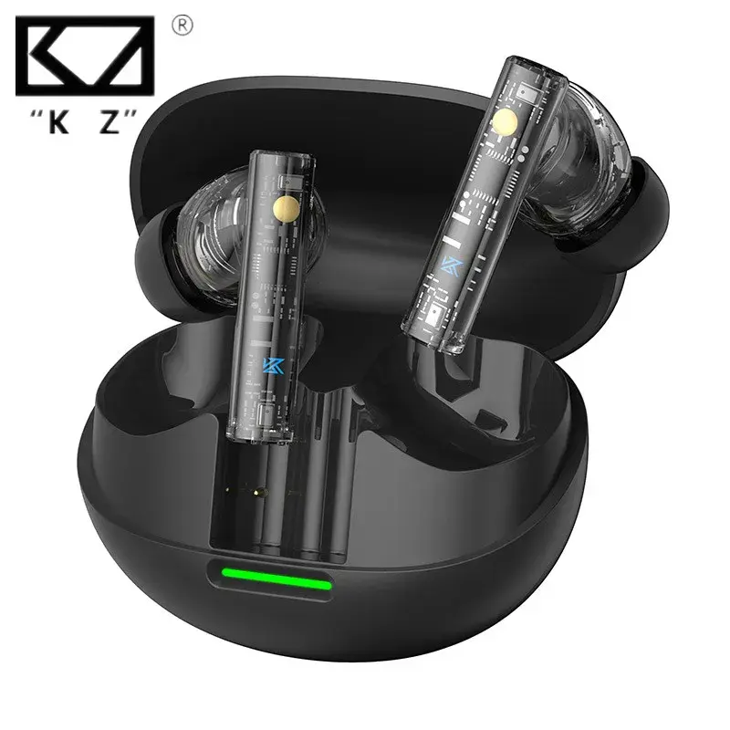 KZ Carol Pro In Ear TWS Fones de ouvido Bluetooth com redução de ruído ativo e 6 microfones para tampões de ouvido à prova d'água sem fio verdadeiros LDAC SBC