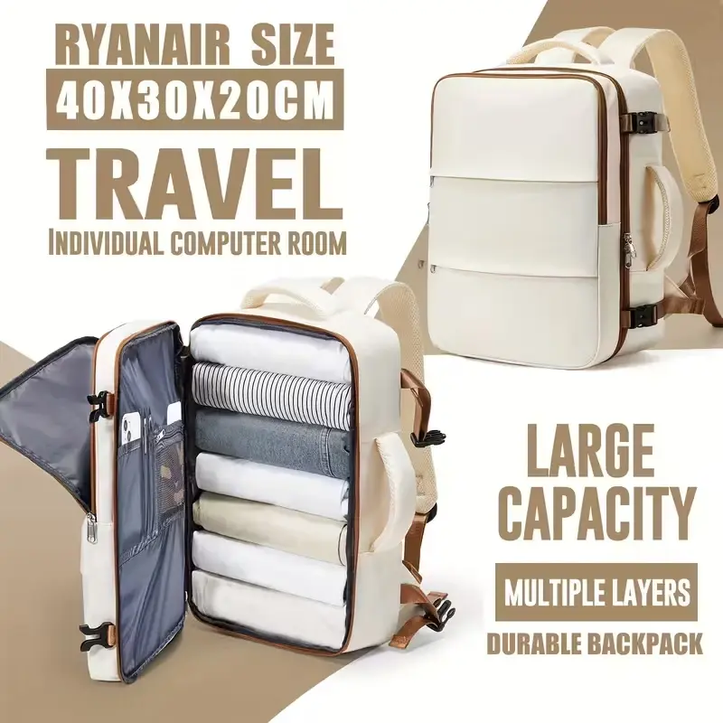 Mochila para notebook viagem 40x30x20 ryanair bolsa para laptop homens mulheres negócios bolsa de cabine à prova d'água mochila de transporte bolsa escolar