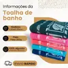 Kit 04 Toalha Banho Gigante Macia 70 x 140 cm Alta Absorção - 1
