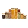 Kit 11 Potes de Vidro com Tampa de Bambu - 1