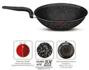 Frigideira Wok Antiaderente Rochedo Stone Pro Revestida com Minerium 28cm - 1