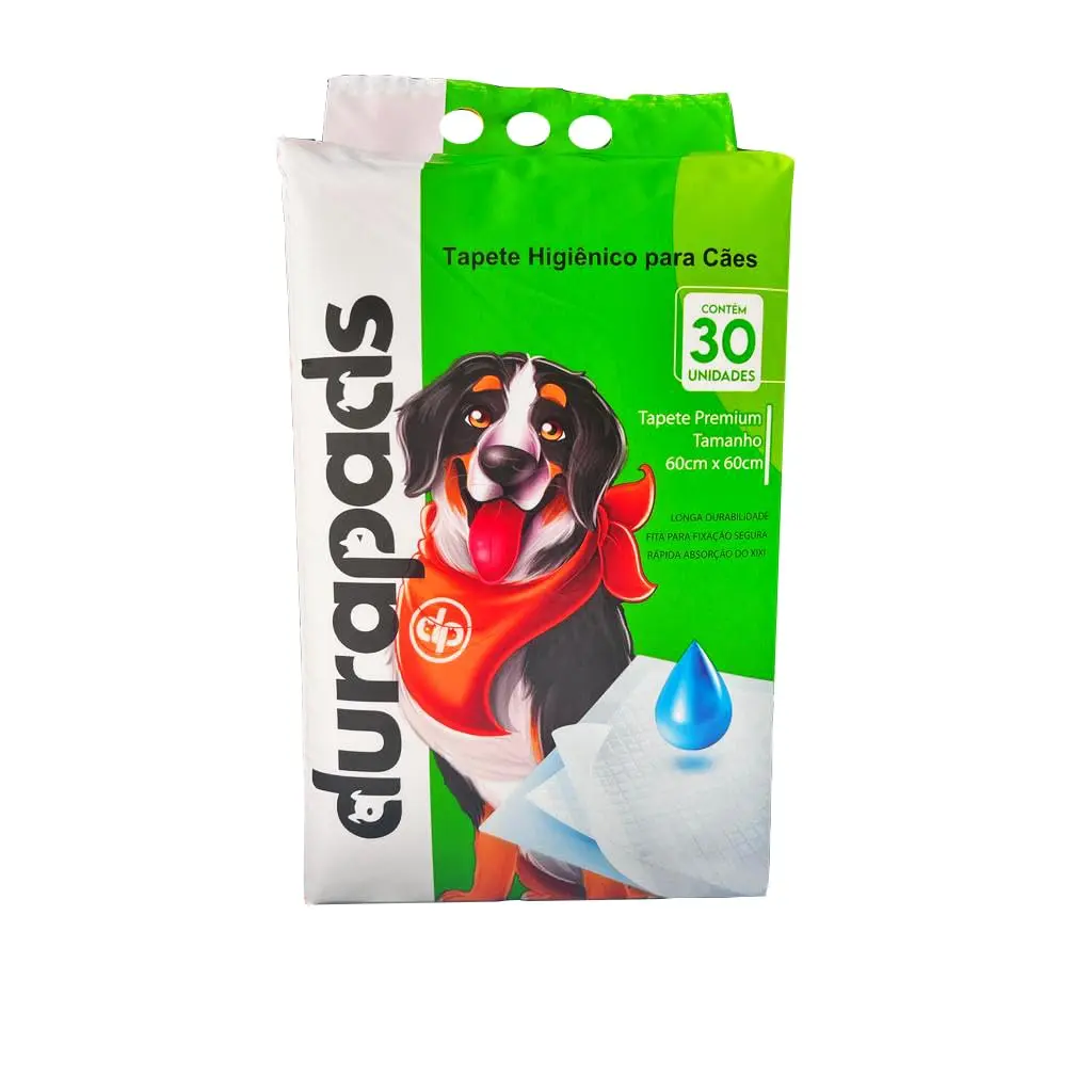 Tapete Higiênico para Cachorros 30 unidades Durapads, Tapete para Cães fazer xixi 60cm x 60cm