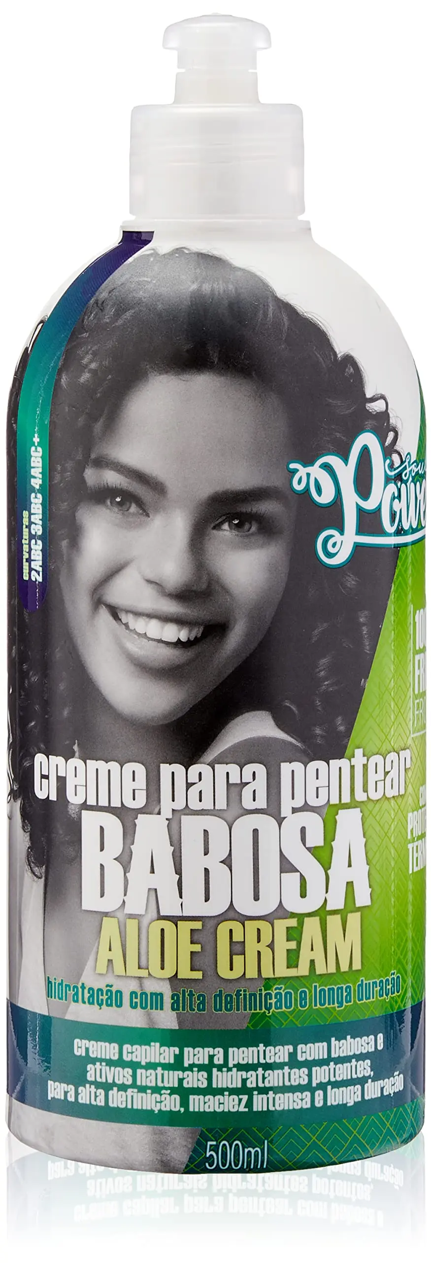 Creme para Pentear Babosa Soul Power - Define e Recupera Fios Ressecados - 500ml - 1
