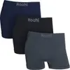 Kit Com 3 Cuecas Boxer Masculina Sem Costura Poliamida Premium Hoahi - 1