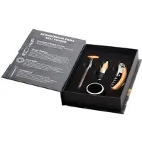 Kit Para Vinho Com 4 Peças Sweet Home Prateado 2,9x1,1x11.2 Cm - 1