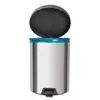 Lixeira com Pedal Tramontina New em Aço Inox com Acabamento Polido 5L - 1