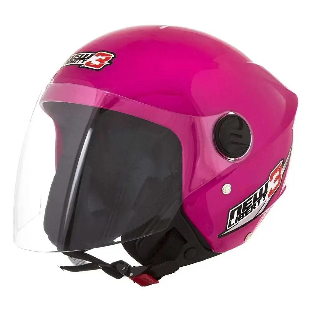 CAPACETE ABERTO PRO TORK NEW LIBERTY 3 SOLID ROSA TAM. 58 - 1