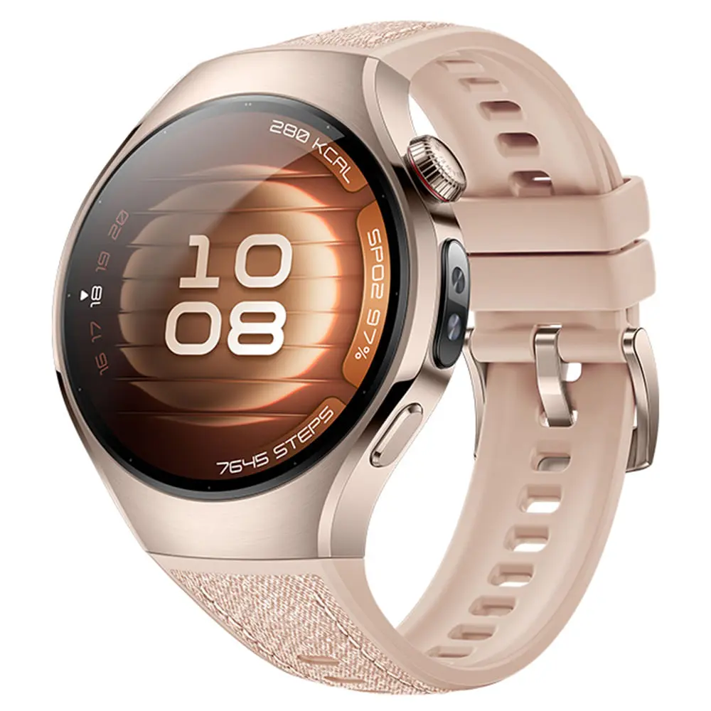 Smartwatch Huawei Watch 5 Sand Gold com 42mm, Pulseira em Titânio, Bluetooth e 32GB
