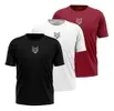 Kit 3 Camisetas Masculinas Dry Alpha com Estampa Lobo - 1