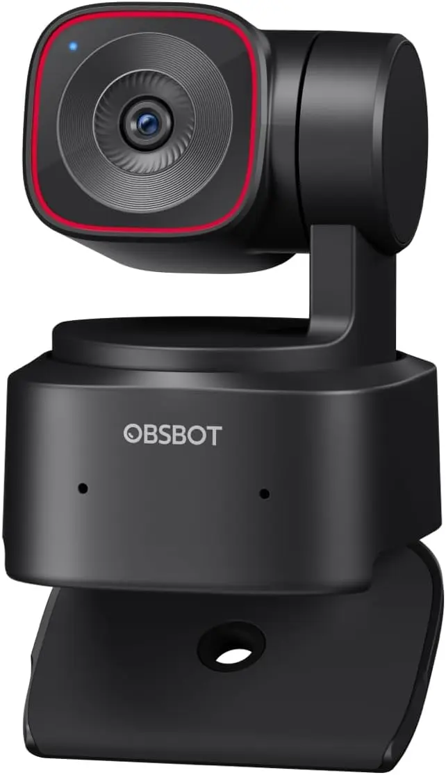 Webcam Tiny 2 Lite 4K,com rastreamento AI e foco automático, controle de voz PTZ, equipada com sensor de 1/1,2 polegada, adequada para videoconferência e transmissão ao vivo em tela vertical