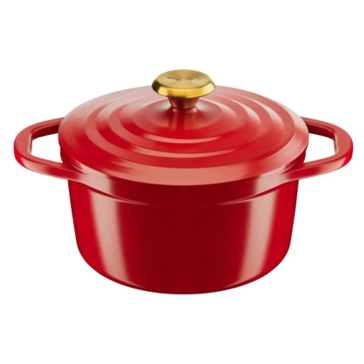 Caçarola Tefal Air 20cm Vermelha, 3x Mais Leve, Revestimento Cerâmico, Compatível com Indução, Forno e Lava-Louças