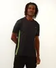 camiseta masculina esportiva ace com listras preta - 1