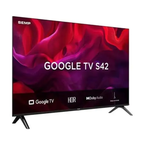 Smart TV Semp 32 Polegadas LED HD S42 WiFi Bluetooth Google TV 2 HDMI HDR10 Dolby Audio 32S42 thumbnail 2