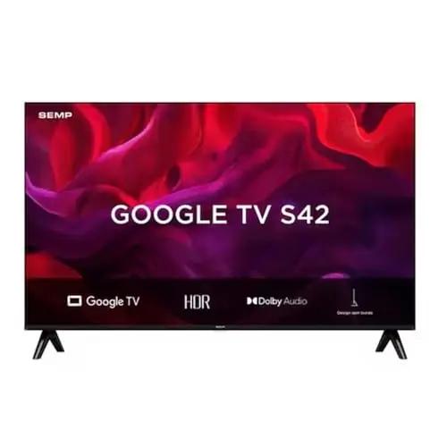 Smart TV Semp 32 Polegadas LED HD S42 WiFi Bluetooth Google TV 2 HDMI HDR10 Dolby Audio 32S42 thumbnail 5