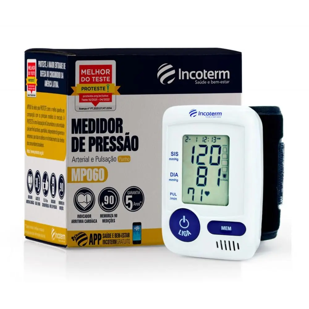 Medidor De Pressão Digital Pulso Incoterm Mp060 - 1