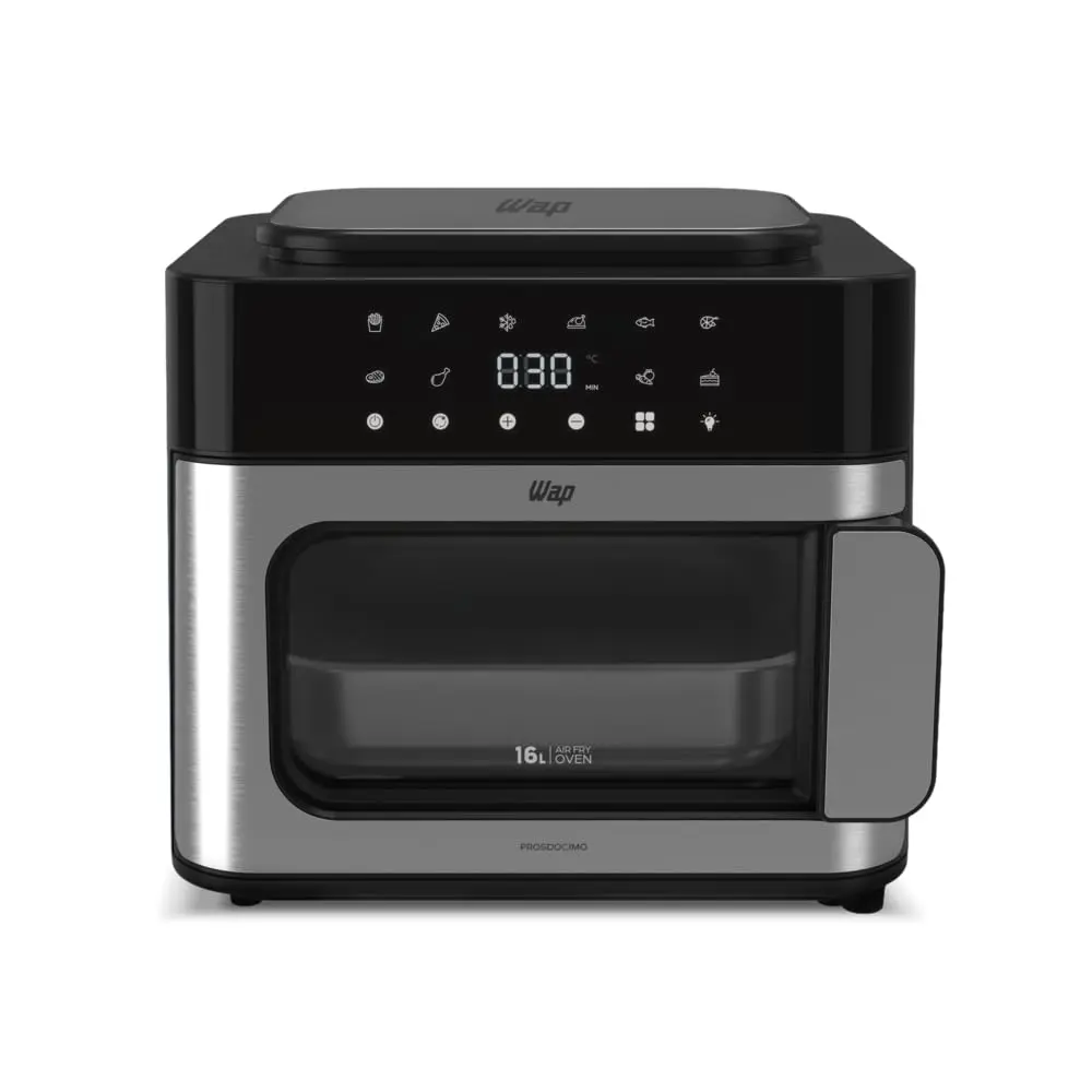 WAP Air Fryer Oven Multi Comb Digital 16L WAFC16 220V | Painel digital touch, fácil e intuitivo na hora de personalizar seu preparo.