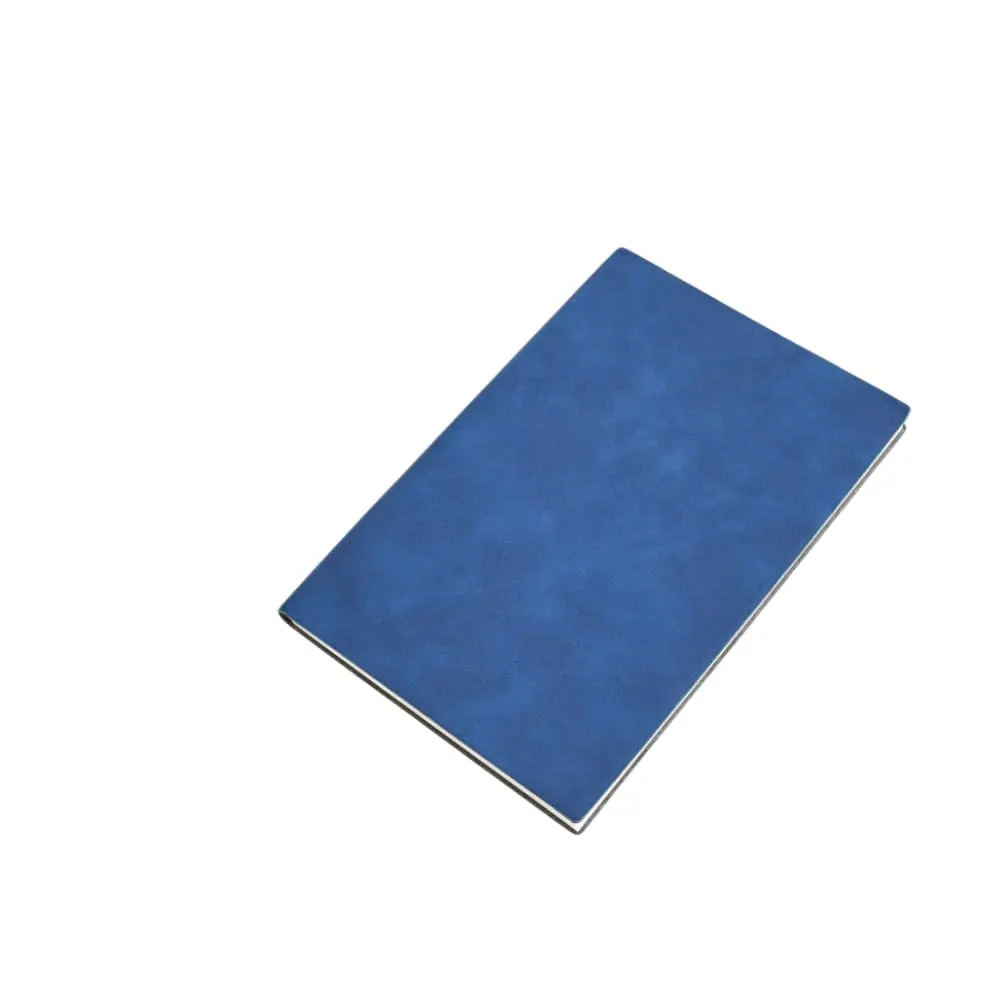 Caderno A5 Com Pauta Couro Macio Anotações 80 Folhas Mole Pautado Retrô (azul escuro)