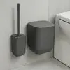 Kit Banheiro Lixeira E Escova Sanitária Parede Sem Furo - Ou - 1