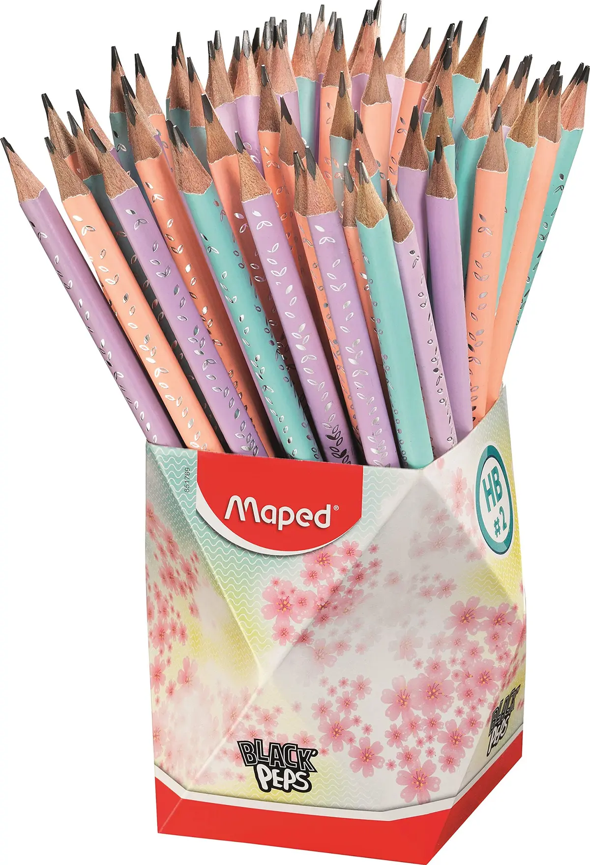 LAPIS GRAFITE HB BLACKPEPS TONS PASTEL COM BORRACHA POTE X 72 - 1
