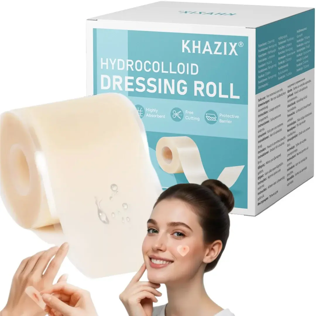 Curativo Hidrocoloide em Rolo Cortável Sob Medida, Adesivo, Impermeável e Super Absorvente para Kit de Primeiros Socorros. - 1