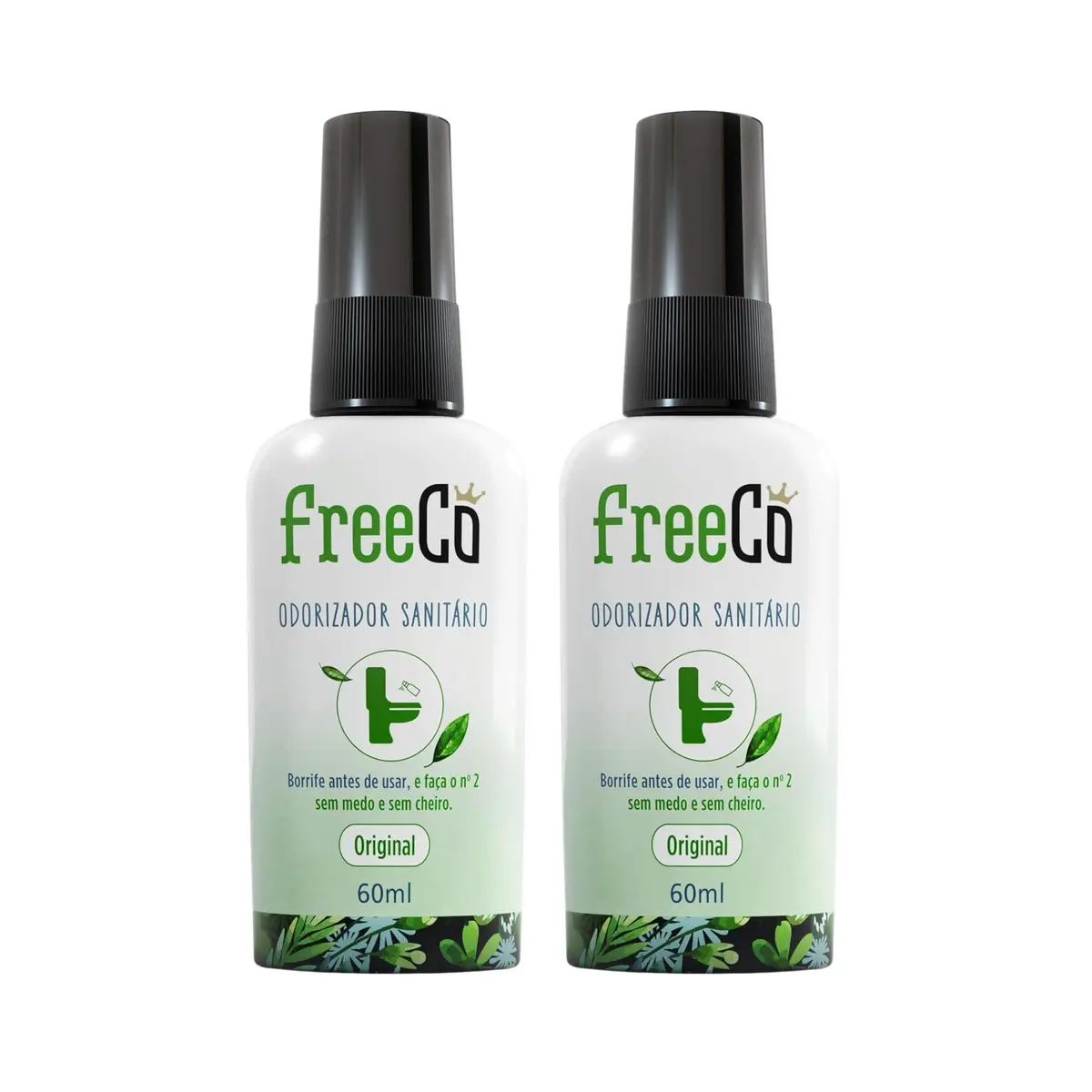 Freecô Bloqueador De Odores Sanitários - Original 60ml Pack com 2 unidades