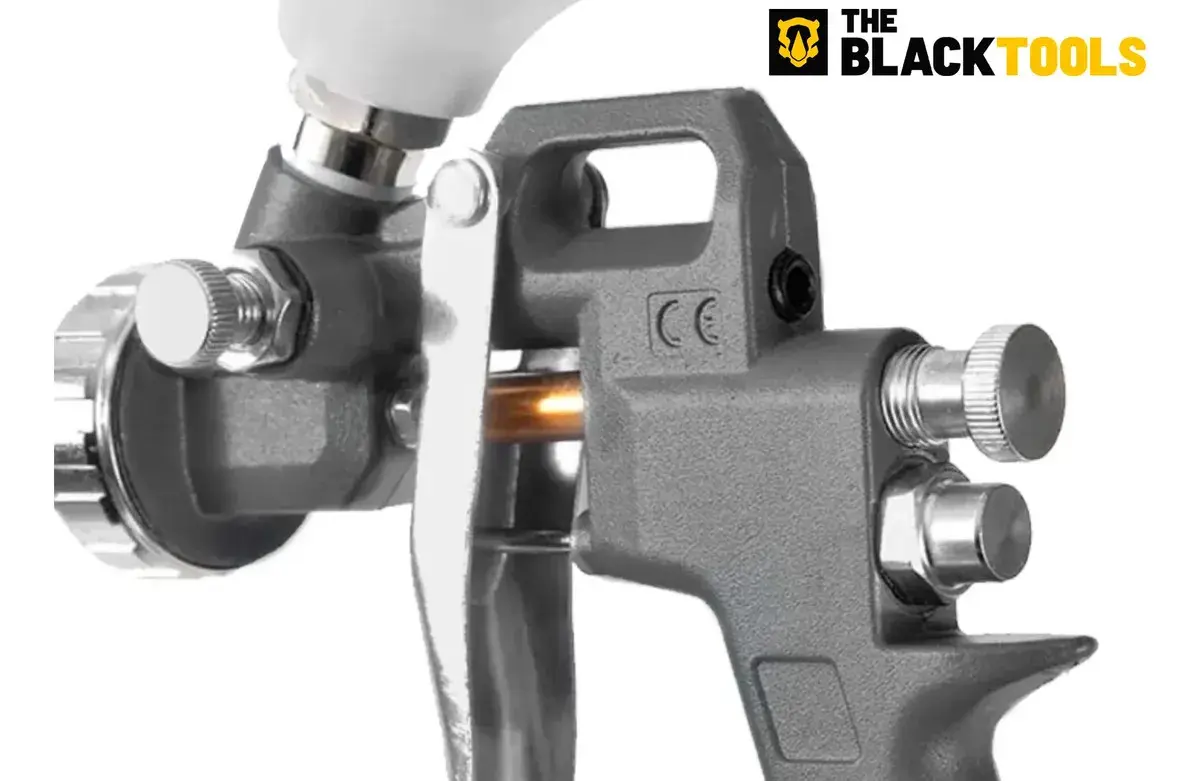 Pistola Pintura Gravidade 600ml 3 Bicos 1.2 1.5 1.8 Btpt600 Profissional The Black Tools thumbnail 6