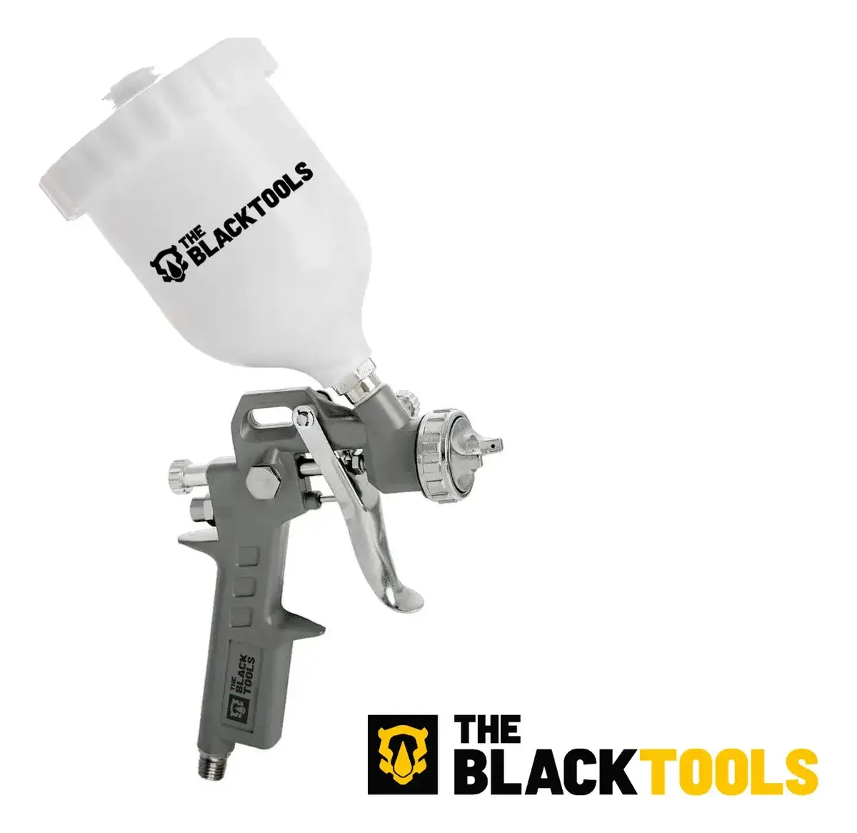 Pistola Pintura Gravidade 600ml 3 Bicos 1.2 1.5 1.8 Btpt600 Profissional The Black Tools thumbnail 9