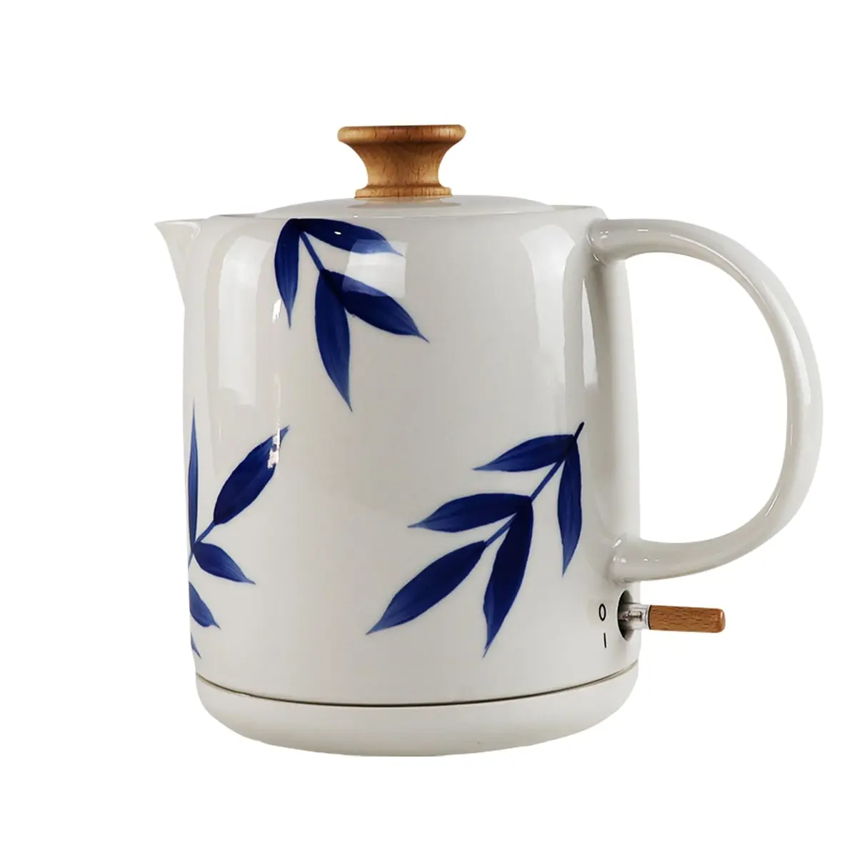 Tuut Chaleira Elétrica de Porcelana Elegance 1L, Floral Azul, 127v