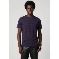 Camiseta Masculina Aleatory Listrada Azul-marinho - 1