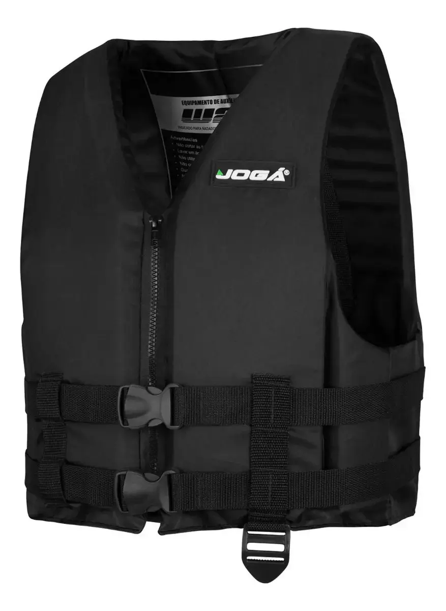 Colete Salva-Vidas Esportivo Wave Preto Jogá para Esportes Náuticos e Lazer 20kg