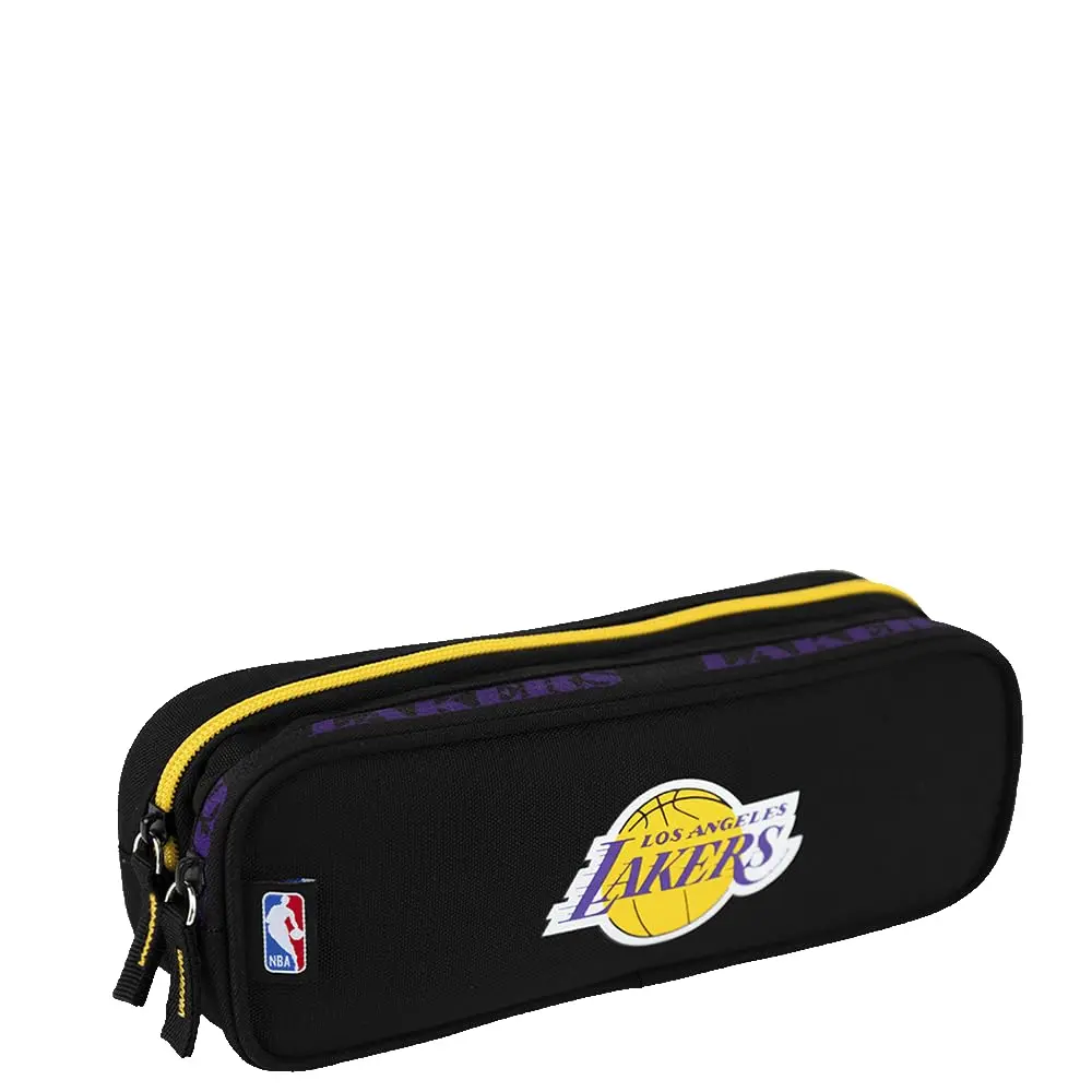 Estojo 2 Compartimentos Sestini NBA Legend Lakers, Preto - 1