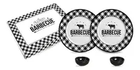 Kit Jantar Churrasco Barbecue 4 Peças