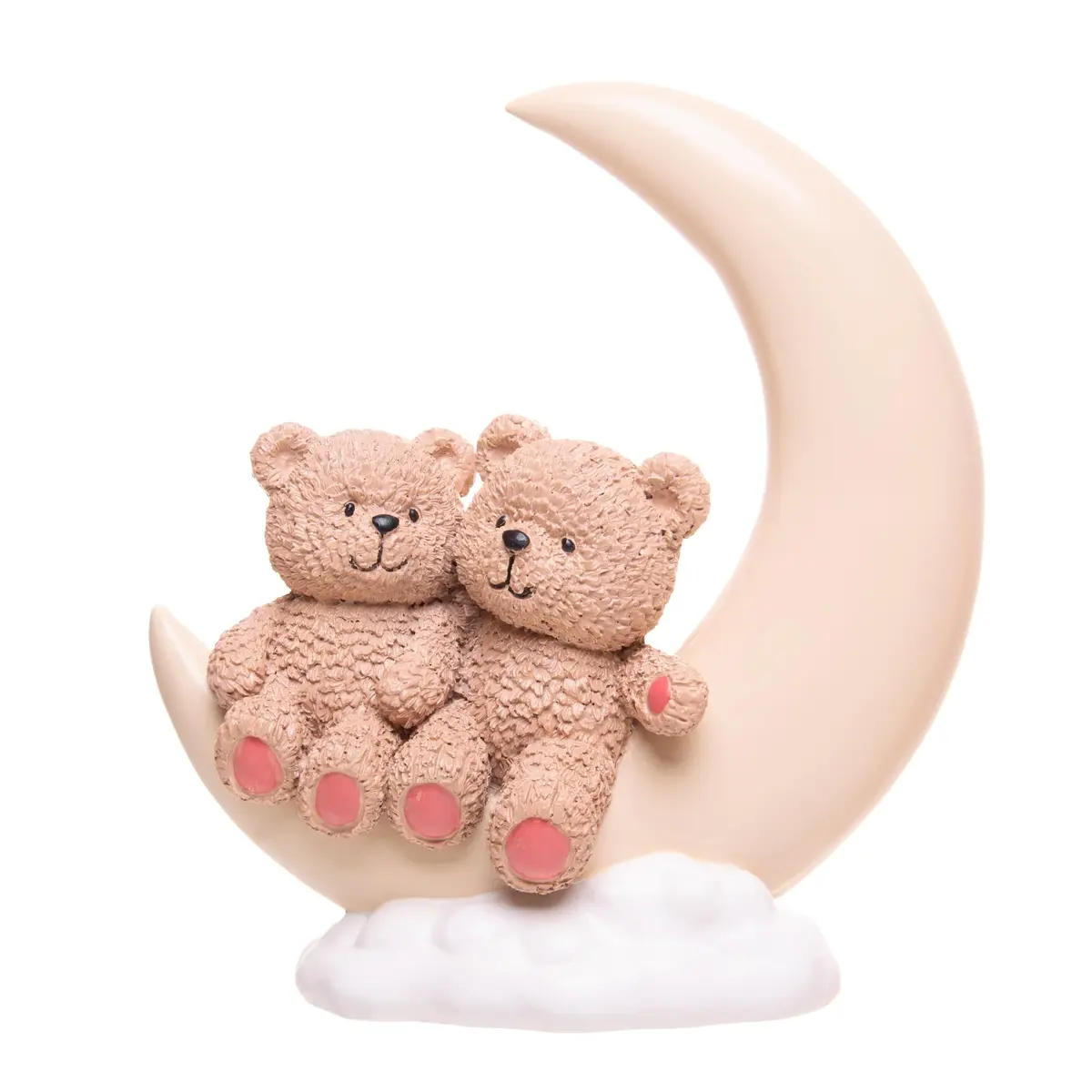 Wolff - Figura Decorativa Dois Ursinho nas Nuvens Teddy Charm Resina - Wolff - 1