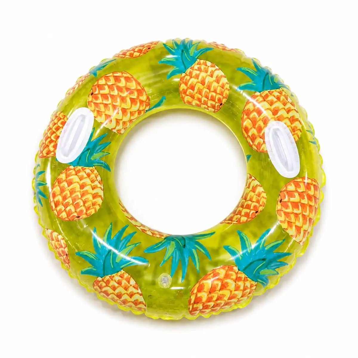 Boia Inflável Redonda 90 cm com 2 Alças Piscina Estampa de Frutas | Fácil de esvaziar e guardar