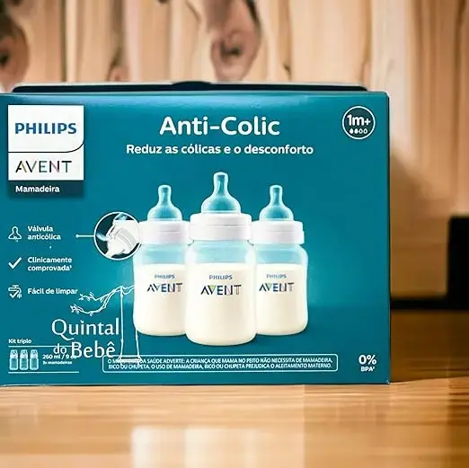 Pack Mamadeira Anti-colic Transparente 260ml Philips Avent
