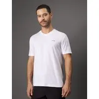 Camiseta Masculina Slim Flamê Calvin Klein - Branco Camiseta Masculina Slim Flamê Calvin Klein Branco Ggg
