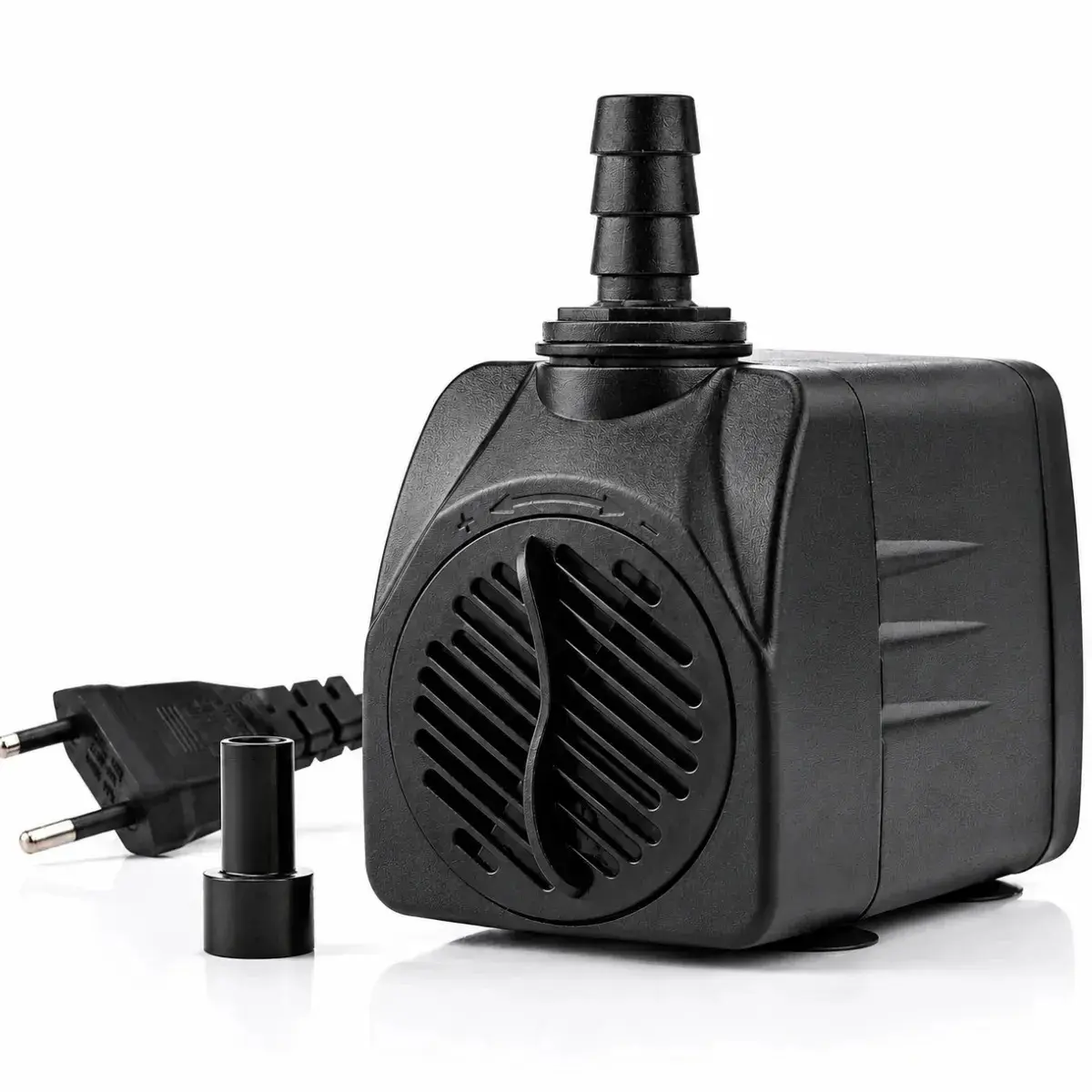 Bomba Submersa 1000 L/h Para Aquário Peixes Lagos Fontes Cascatas Chafariz Hidroponia Sump Elevação 1,5m Coluna D'água Bombinha De Água Silenciosa Climatizador Oxigenador Vazão Regulável Premium