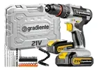 Furadeira Parafusadeira 21V com Maleta Cinza/Preta - 1